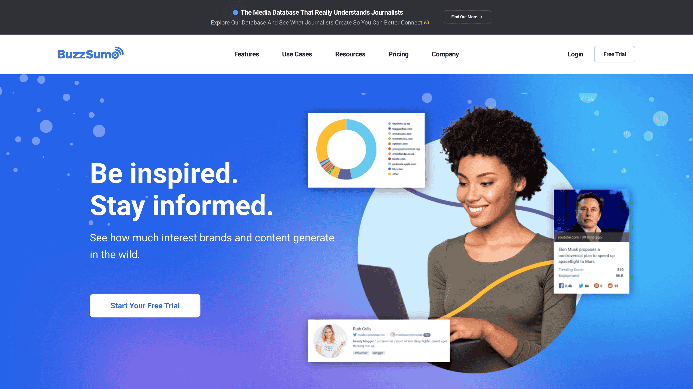 Buzzsumo homepage